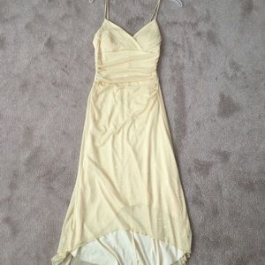 Shimmery mid length formal dress